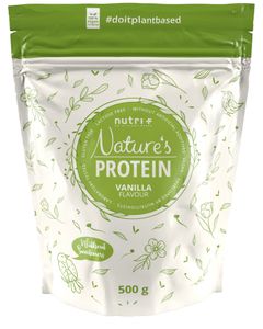 EIWEIßPULVER ohne Süßungsmittel Vanille 500g - natürliches Proteinpulver ohne Gluten, Zucker & Whey - Schoko Eiweiß - Natures Protein Pulver - vegan - laktosefrei