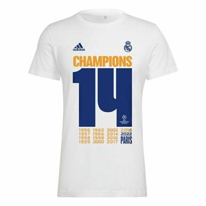 Kurzärmiges Fußball T-Shirt für Männer Adidas Real Madrid Champions 2022 - XL