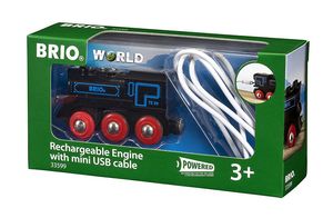 Brio Schwarze Akku-Lok mit Mini-USB, 33599