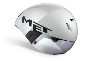 MET CODATRONCA Helm, weiß und silber, Größe M