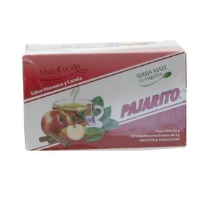 Pajarito Cocido Apple Cinnamon Yerba Mate 20x3g