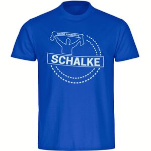 multifanshop® Herren T-Shirt - Schalke - Meine Fankurve, blau, Größe M