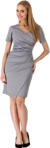 Damen Kleid Elegant; Grau/L/40