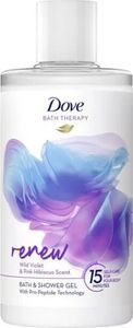 Dove Bath Therapy Bad und Duschgel Renew Wild Violet & Hibiscus 400ml  3fach Pflege