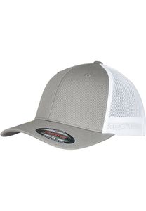 Flexfit Trucker Recycled Mesh Cap - Farbe: Grey/White - Größe: S/M