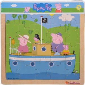 Simba 09265701 Peppa Pig Einlegepuzzle, 3-fach sortiert