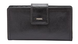 FOSSIL Geldbörse Logan RFID Tab Clutch Black schwarz