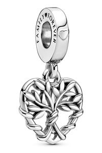 Pandora 799149C00 Silber Charm-Anhänger Herz Familienbaum