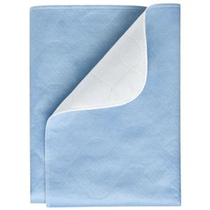 PFLEGE POINT® Inkontinenz-Mehrwegunterlage Betteinlage blau-weiß 75 x 85 cm