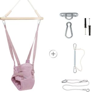 Türhopser baby ab 6 monate Hellgrau, Hopser baby jumper bouncer, Babyschaukel für türrahmen, Schaukel indoor, Türschaukel, Hüpfer, Kinderschaukel, Tür