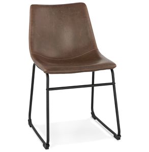 Kokoon® Designová stolička BIFF 50x49x79 cm,umelá koža, hnedá,8,86 kg