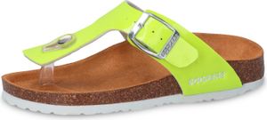 Dockers by Gerli Kinder Mädchen Bio Sandalen Zehentrenner Hausschuhe, Farbe:Gelb (Gelb), Größe:EUR 34