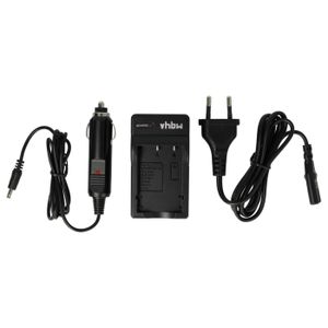 vhbw Ladegerät kompatibel mit Aiptek Pocket DV AHD H5 Kamera Camcorder/Akku - Ladeschale, Kfz-Adapter, Ladeanzeige, 8,4 V
