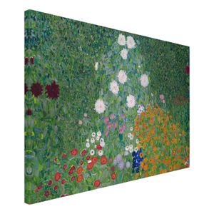 Leinwandbild Canvas Gustav Klimt Bauerngarten, Größe: 70 cm x 70 cm
