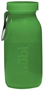 Bübi Bottle Faltbare Silikon Flasche 414ml grün Trinkflasche perfekt für unterwegs oder zum Sport nachhaltig und umweltfreudlich