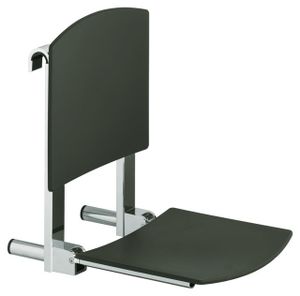 Keuco Klappsitz CARE PLAN Sitzfläche 360 mm verchromt/schwarzgrau
