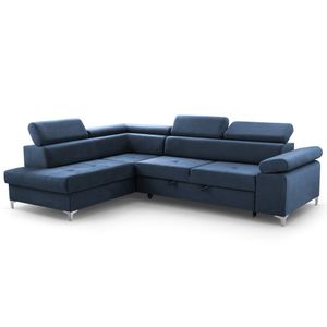 Ecksofa Sofa Couch Schlaffunktion Bettkasten MADRIT Polstermöbel (VENA 12) LINKS