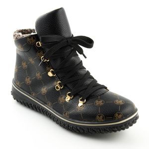 Buty damskie Rieker botki czarne ocieplane 39