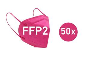 50x - FFP2 Masken Atemschutz  Maske Mundschutz Pink Pinkfarben