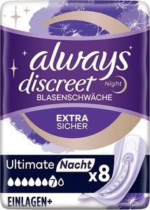 always discreet Inkontinenz-Einlage Ultimate Night 8 Stück