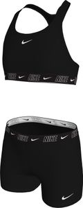 Nike Mädchen Bikini-Set Racerback Short Solid Schwarz Nike Mädchen Bikini-Set Racerback Short Solid Schwarz