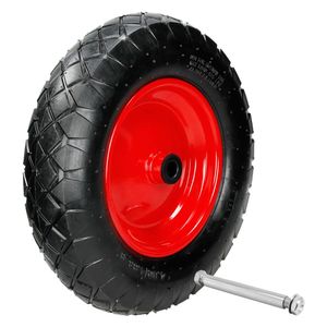 ECD Nemecko Koleso na trakař s pneumatikami a nápravou, 4.80/4.00-8, Ø 390 mm, nosnosť 200 kg, pneumatika s oceľovým ráfikom, pneumatické koleso náhradné koleso na trakař
