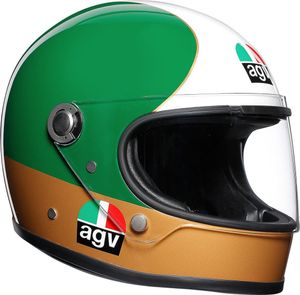 AGV Legends X3000 AGO 1 Helm, weiß/rot/grün, XS (53/54)