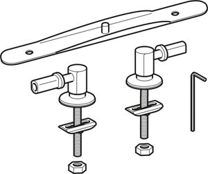 Geberit Scharnier passend zu 4U WC-Sitz 574400 verchromt