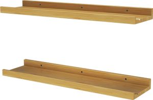 Vicco Wandregal Linus, 60 x 4 cm 2er Set, Naturholz
