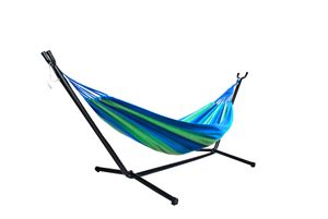 Garten-Hängematte 200×150 cm mit Ständer