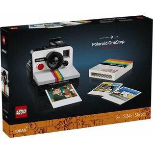 LEGO Ideas Polaroid OneStep SX-70 Kamera-Set für Erwachsene, Sammlerstück mit authentischen Details, kreative Beschäftigung, Fotografie-Geschenke für Männer, Frauen, Ihn, Sie & Teenager 21345