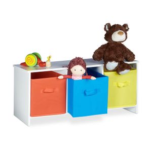 relaxdays Kindersitzbank mit Stauraum ALBUS