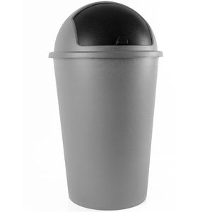 50 L Mülleimer Klappdeckel Abfalleimer Müllsammler Papierkorb Bad Küche Müll NEU 