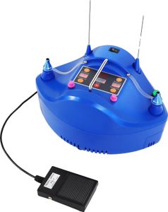 Elektryczna pompka do balonów, moc 1200 W, podwójne złącza do nadmuchiwania