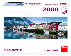 Dino Puzzle 2000 Panorama Fischerdorf