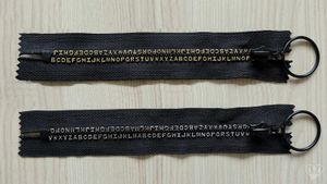 Reißverschluss Buchstaben-Schiene 5mm 16-80cm Jacken Softshells Sportbekleidung, Größe:70cm, Farbe:332 schwarz silber teilbar
