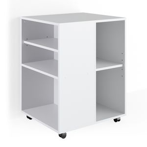Vicco Rolling file cabinet , 59 x 53 cm, White