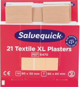 Salvequick Pflaster 6470 groß Textil 21 St./Pack.