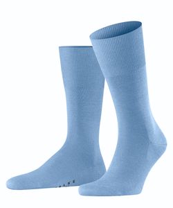 FALKE Herren Socken - Airport, Kurzstrumpf, Freizeit- und Business-Socken, Unifarben Cornflower Blue 45-46