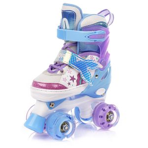 Wrotki Meteor Mermaid XS 25-28 Retro Roller Skates Disco Roller Skate Youth Roller Skates Kids Quad Skate