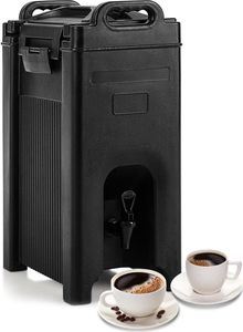 COSTWAY 20L Isolierter Getränkeserver aus lebensmittelechtem LLDPE-Material, tragbarer Getränkespender mit doppelwandigen Gehäuse, Getränketräger mit Federhahn für Restaurants, Hotels & Kantinen