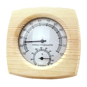 Holz Sauna Thermometer Thermo Hygrometer Saunazubehör 120℃ für Saunahaus