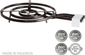 Vaello 74186 Paellapfanne Gasbrenner 60 Cm Silber  Silber One Size