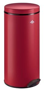 Wesco pedal bin Gastro 127, pedal garbage can, waste collector, waste garbage can, sheet steel, red, 22 L, 127531-02