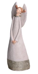 Weihnachtsdeko Engel Weihnachtsengel Deko Figur Groß Greta Weiß H32,5cm