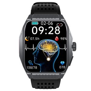 INF Smartwatch z asystentem snu, EKG, połączeniami Bluetooth Szary