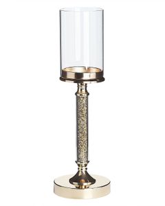 BELIANI Klassischer Kerzenständer Für Besonderes Flair Kerze Kerzen Deko Dekoration Gold Elegant Glas