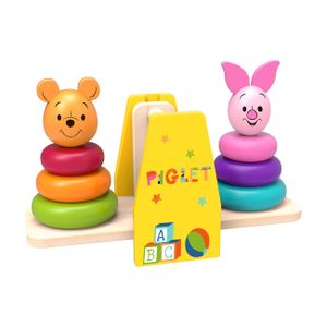 Disney Winnie Pooh & Ferkel Stapel Steck Holz Spielzeug Waage