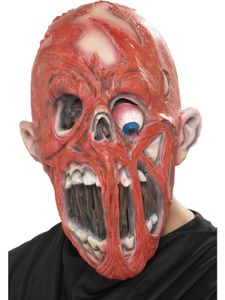 Maske entfleischter Zombie Zombiemaske Leiche Totenkopf Horror Halloween