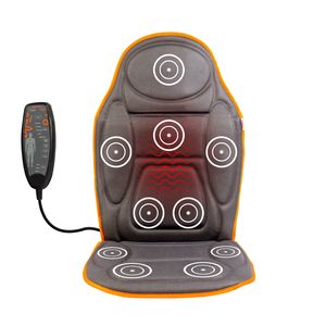 medivon® Vibrations-matte, Massagegerät mit Vibration, Massage-Sitzauflage, Massage-Auflage, Sessel-Auflage, elektrisch, verschiedene Modi, Farbe:grau